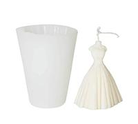 Wedding Dress Candle Mould, Silicone Candle Molds - DIY Candle Making Mould For Homemade Candle Soap Cake Wedding Decoration