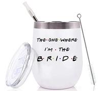 Wedding Engagement Gift for Bride-The One Where I'm the Bride-Future Mrs-Miss to Mrs-Bridal Shower,Getting married,Tie the Knot,Walk Down the Aisle,Friends TV Shower Theme-12oz Stainless Steel Tumbler