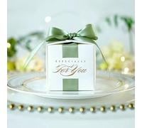 Wedding Favors Gift Box Candy Boxes for Christening Baby Shower Birthday Event Party Supplies Wrap Holders with Ribbon