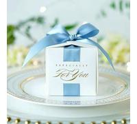 Wedding Favors Gift Box Candy Boxes for Christening Baby Shower Birthday Event Party Supplies Wrap Holders with Ribbon