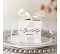 Wedding Favors Gift Box With Ribbon,Candy Chocolate Gift Boxes Souvenirs packing For Baby Shower Birthday Event Party Supplies