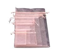 Wedding favour bags,Organza Gift Small Jewelry Pouches Wedding Drawstring Bag, Sheer Bags with Favor Christmas Candy Party(7 * 9cm)