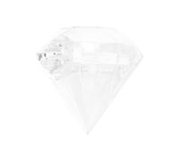 Wedding Favour Box, Diamond Shape Transparent Reusable Plastic Candy Box for Wedding Party Professional Processed