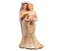 Wedding Figure 2 Brides, 4cm x 4cm x 12.5cm 2 Brides