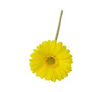 Wedding Flower Decorations Artificial Gerbera Flowers Jamesonii with Stem Realistic Fake Silk for Home Office Table Centerpiece Faux Branch Floral Yellow