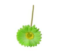 Wedding Flower Decorations Artificial Gerbera Flowers Jamesonii with Stem Realistic Fake Silk for Home Office Table Centerpiece Faux Branch Floral Green