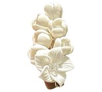 Wedding Flower Hair Clip, Hair Clip Flower | Mother's Day White Floral Hair Piece | White Luxury Lightweight Pastoral Hair Clip