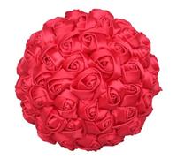 Wedding Flowers Red Silk Rose Bridal Bouquets Bride Bridesmaid Wedding Bouquet Satin Holding Flower for Wedding (Color : Red)