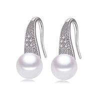 Wedding Freshwater Natural Pearl Stud Earrings Women,real 925 Earring Jewelry Daughter Birthday Gift