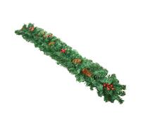 Wedding Garland - 9 Feet Decorative Christmas Garland for Festive Decoration, Faux Foliage with Red Berries & Pinecones, Stylish Accent for Table, Mantel, Fireplace, Celebration, Marriage