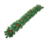 Wedding GARLANDE DECORATION - Rustic Red Berry Wreath, Artificial Greenery, Pine Cone Details, Festive Decorative Elegance, Versatile Seasonal Accent | Interiors, B