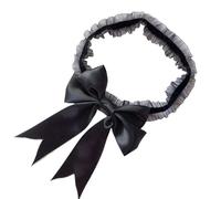 Wedding Garter Wedding Garter Sexy Lace Bow Bride Solid Color Fashion Comfortable Wild Thigh Ring Accessories for Women(Black)