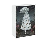 Wedding Ghost Bride Cigarette Case Cigarette Holder Case Portable Slim Cigarreras Cases Lightweight Pocket Cigarrera Box Smoking Accessories for Hold 20 Regular Size for Men Women