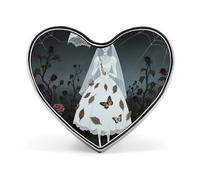 Wedding Ghost Bride Lapel Pin Heart Enamel Pins Funny Brooch Pin Cute Backpack Pins Fashion Jewelry Accessories for Backpacks, Hats, Bags, Adults
