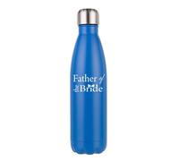 Wedding Gift for Dad, Father of the Bride, Wedding Party Gifts, Stainless Steel Cola Bottle. (Matt Dark Blue)