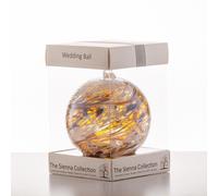 Wedding Gift Friendship Ball, 10cm, gold, gift boxed with ribbon and gift tag