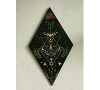 Wedding gifts Butterfly Rhomboid Wooden Wall Decor Moon Star Colored Drawing Wall Art Home Decoration Home Decoration