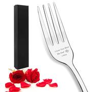 Wedding Gifts for Bride and Groom Engagement Gifts Easter Gift 25th Anniversary Wedding Gift Silver Iron Forks I Love You More The End I Win Mr and Mrs Present Couple