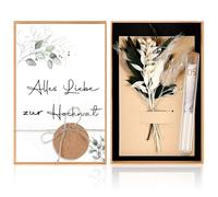 Wedding Gifts for Bride and Groom, Wedding Money Gift Packaging, Gift Wrapping, Money Gifts, Gift Box with Wedding Card, Dried Flowers, Hemp Rope and Test Tube