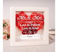 Wedding Gifts for Couple, Engagement Gift for Couples,Wedding Gifts for Bride and Groom, Lasting Keepsake - Rose, Gift for Wife Husband, Mr and Mrs Presents, Idea Gift Premium Preserved Rose