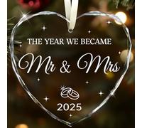 Wedding Gifts for Couples 2025, Mr and Mrs Gift Bridal Shower Gifts Wedding Gift Just Married Decorations for Bride, Newlywed Couple Just Married Ornaments