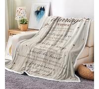 Wedding Gifts for Couples Soft Flannel Wedding Blanket, Bridal Shower Gift for Bride to Be, Marriage Prayer Throw Blanket, Anniversary Mr and Mrs Unique Newlywed Gift for Couples Soft Blanket