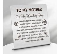 Wedding Gifts for Mom from Bride Home Office Desk Decor Mother of the Bride Gifts Plaque Gift for Mom from Daughter Thank You Gift for Women Bridal Shower Wedding Present Desk Decorations Sign
