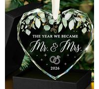 Wedding Gifts Mr And Mrs Gifts Engagement Gift For Couples Anniversary Wedding Gift For Couple Personalised Crystal Glass Keepsake Congratulations For Newly Engaged Ornament christmas 2026