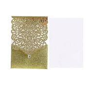 Wedding Greeting Card 25/50Pcs Glitter Paper Wedding Invitations Card Lace Birthday Mariage Party Decoration(Color 8,25pcs)