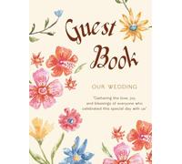 Wedding Guest Book: 8.25” x 11” Classic Sign-In Keepsake for 400 Guests | Space for Names, Wishes & Thoughts