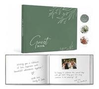Wedding Guest Book for Wedding Reception- Elegant Polaroid Guestbook | Elegant Polaroid Guestbook for Baby Shower,Birthday and Special Events,Guest Sign-in Book(Sage Green)