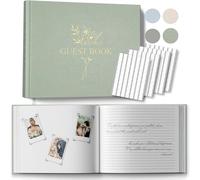 Wedding Guest Book for Your wedding Reception - Elegant Guestbook with Table Sign to Sign in and Add Polaroid Photos - The Perfect Wedding Or Baby Shower Guest Book for The Special Day