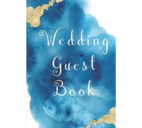 Wedding Guest Book: Ocean Beach theme Wedding Guest Book Hardcover Edition