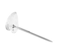 Wedding Guest Book Pen with Stand, Heart-shaped Silver Acrylic Metal