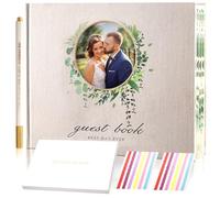 Wedding Guest Book: Polaroid Guest Book Wedding - Reception 100 Pages Thick Paper Hardcover 8" x 10" Personalized - Guest Book Alternative, Graduation Party with Pen