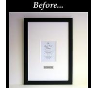 Wedding Guest Book Signing Frame - Contemporary alternative to the traditional guest book (Black Frame)