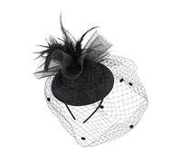Wedding Hair Accessory Net Yarn Hair Band Black Gauze | Photo Prop Headdress for Parties and Birthdays, Unique Performance Style, for Female Friends