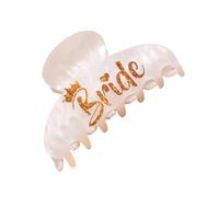 Wedding Hair Claw Clip For Women With Bride Lettering Print Bridal Shower Hair Accessories Women Formal Event Headwear