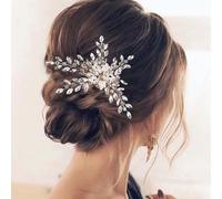 Wedding Hair Comb Pearl Crystal Bridal Hair Pieces Rhinestone Headpieces Bride Hair Side Combs Hair Accessories for Women and Girls