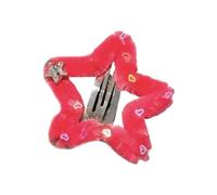 Wedding Hair Pins Pentagrams Hairpin All-matched Diamonds Star Barrette Cute Decorative Bangs Clip Accessories Love Five-pointed Star Side Clip for Hair