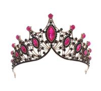 Wedding Hair Tiara Crystal Bridal Crown Rhinestone Diadem Veil Tiaras Bride Hair Accessories Headband Vintage Rose