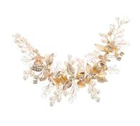 Wedding Hair Vine Floral Headpieces with Rhinestones and Faux Pearls Elegant Bridal Accessories for Women and Comfortable Fit for All Day Wear for Ceremonies
