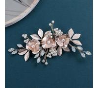Wedding Hairpins For Bride Pearl Hair Clips Flower Headpieces Accessories Engagement Party Hair Jewelry G1