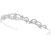 Wedding headbands,crown headdress,Bridal Headwear The Crown Wedding Tiara Crowns Hair Accessories for Bride Coronas De Prom Crown Hair Accessories(Silver)