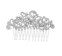 Wedding headbands,crown headdress,Costume Accessories Hair Teasing Comb Wedding Veils Pearl Bridal Comb Women Hair Side Comb Womens Rhinestone Hair(Silver)