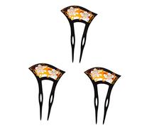 Wedding headwear,3 Pcs Antique U-shaped Hairpin Classical Headdress Womens Hair Clips