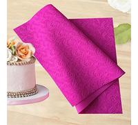 Wedding Impression Flower Pattern Silicone Cake Lace Mat, Cake Border Decorate Mould, Fondant Baking Mat Mold,Decorate Cakes Baking Lace Mold Cake Decorating Tools - Large, 56.7x37.7cm