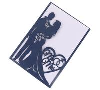 Wedding Invitation Cards Paper Sleeves 10pcs Blue Hollow | Romantic Party Invites, Proper Size for Invitation Details, Lovely Creative Style, Congratulation and Dinner Events