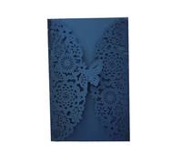 Wedding Invitation Cards, Wedding Invitations Personalised 10pcs Multicolor Glitter Butterfly 17.7x11.7cm Envelopes(Blue,with White Inner)