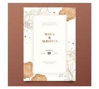 Wedding Invitations 20/100pcs Wedding Invitation Card Custom Invitations Photo Floral Save The Date Universal(Style 9,100pcs 5x7inch)